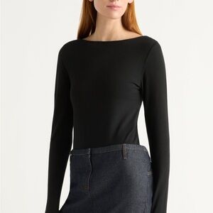 Modern Citizen Lainey Organic Cotton Slit-Neck Tee